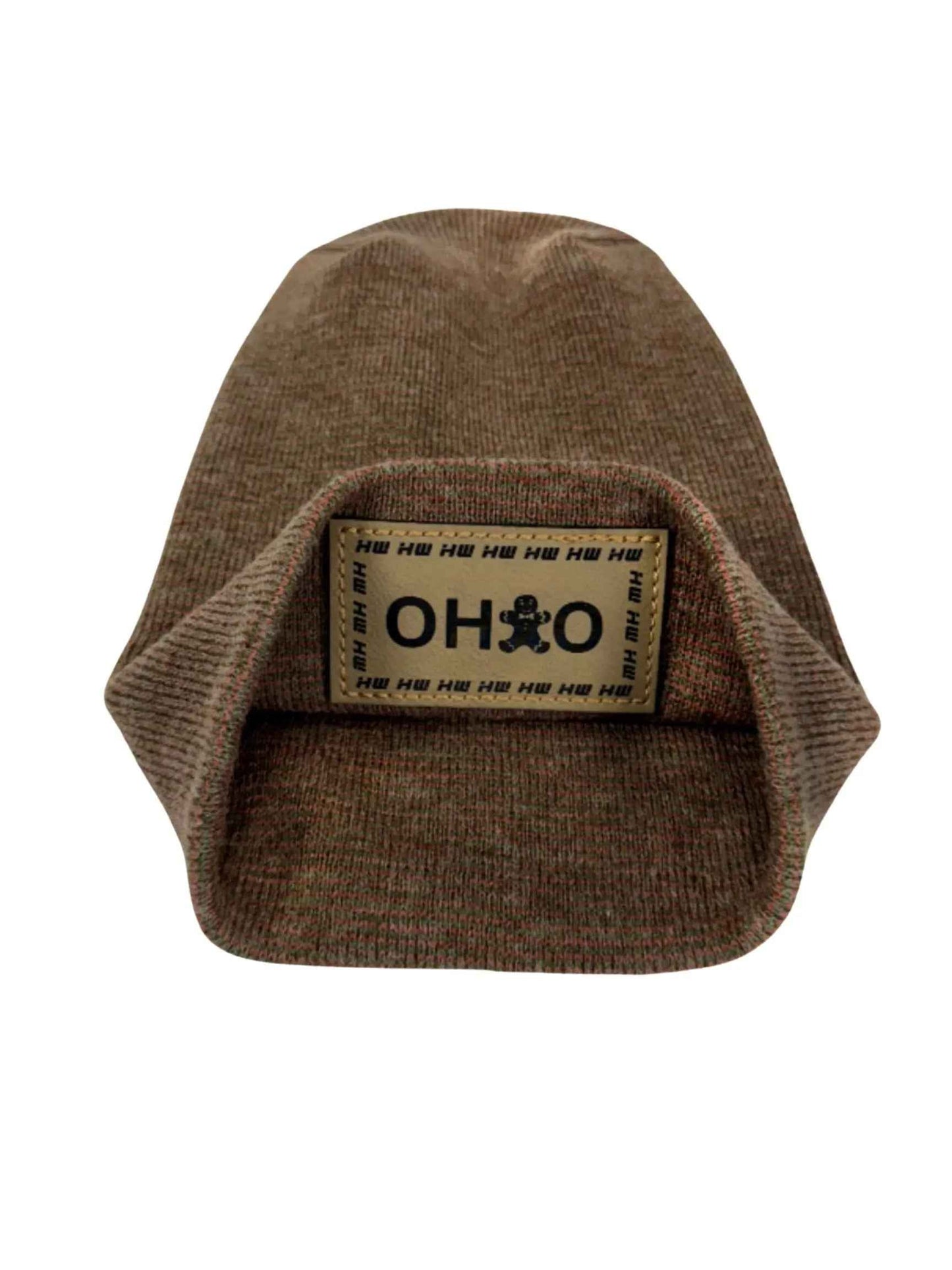 H-Stitch Beanie Burgundy Green Christmas Hat Haakwear
