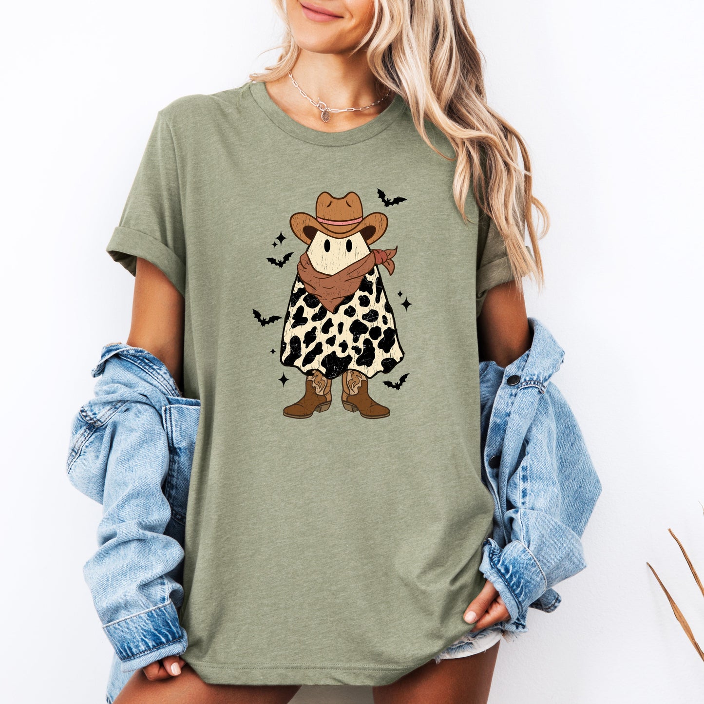 Halloween Ghost Cowboy Western Country Tshirt Refinery Number One