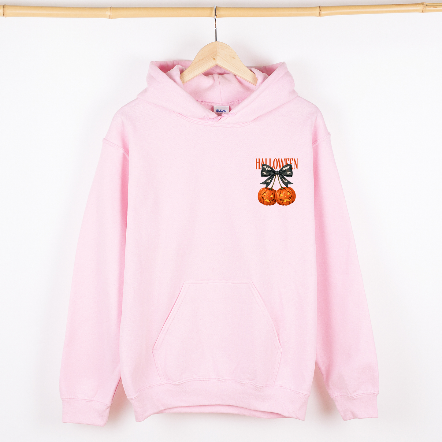 Halloween Jack-o-Lanterns Cherry Pocket Graphic Hoodie Hooded Sweatshirt Refinery Number One