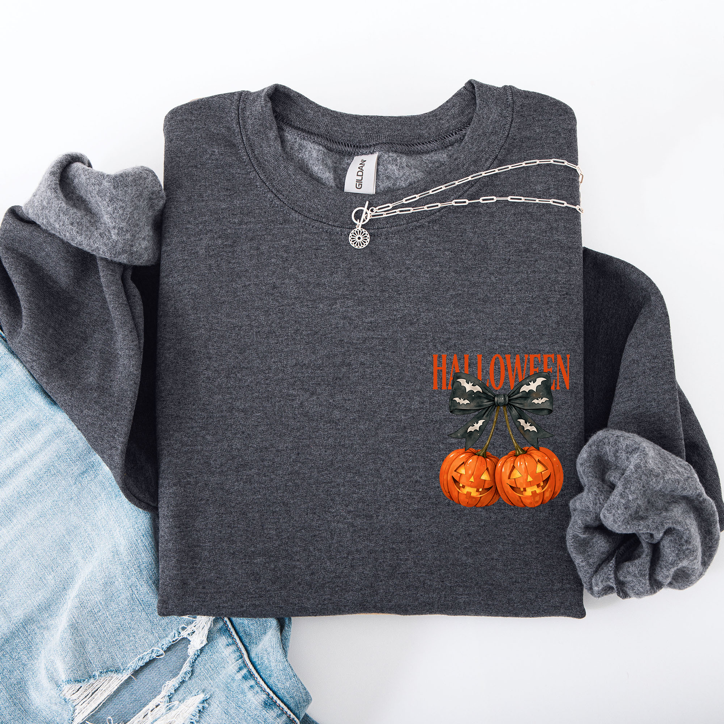 Halloween Jack o Lanterns Cute Pocket Sweatshirt Refinery Number One