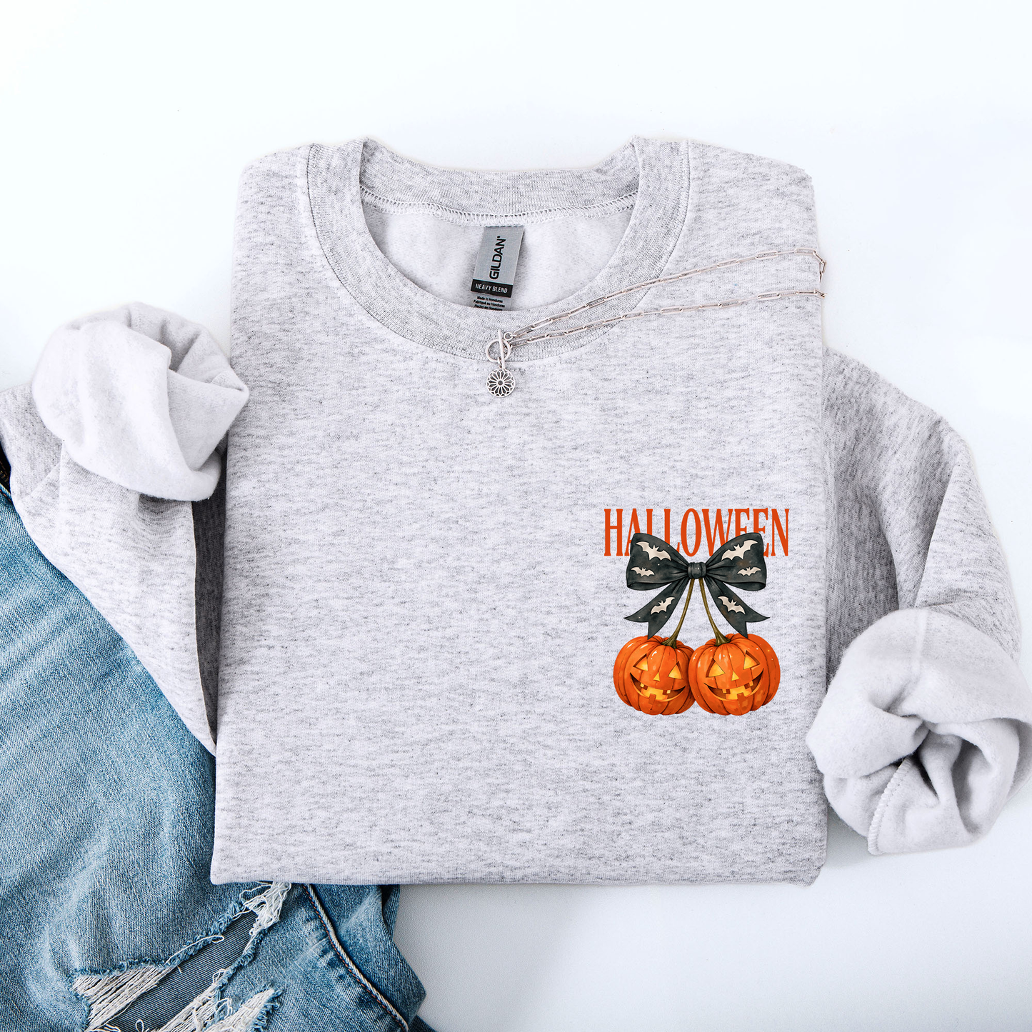 Halloween Jack o Lanterns Cute Pocket Sweatshirt Refinery Number One