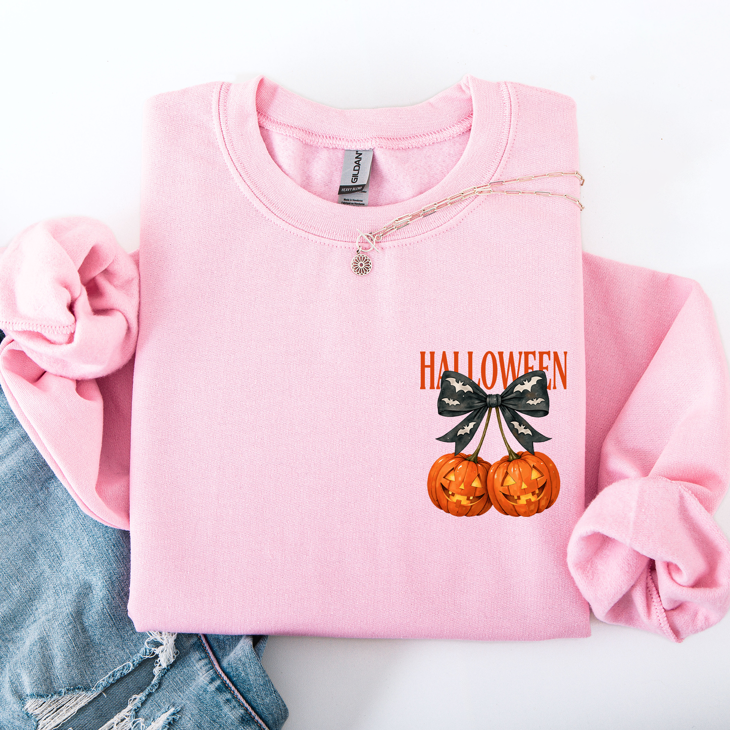 Halloween Jack o Lanterns Cute Pocket Sweatshirt Refinery Number One