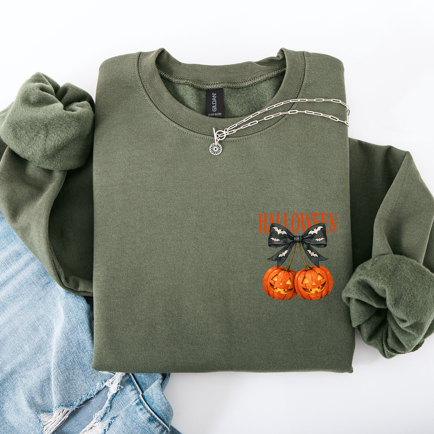 Halloween Jack o Lanterns Cute Pocket Sweatshirt Refinery Number One