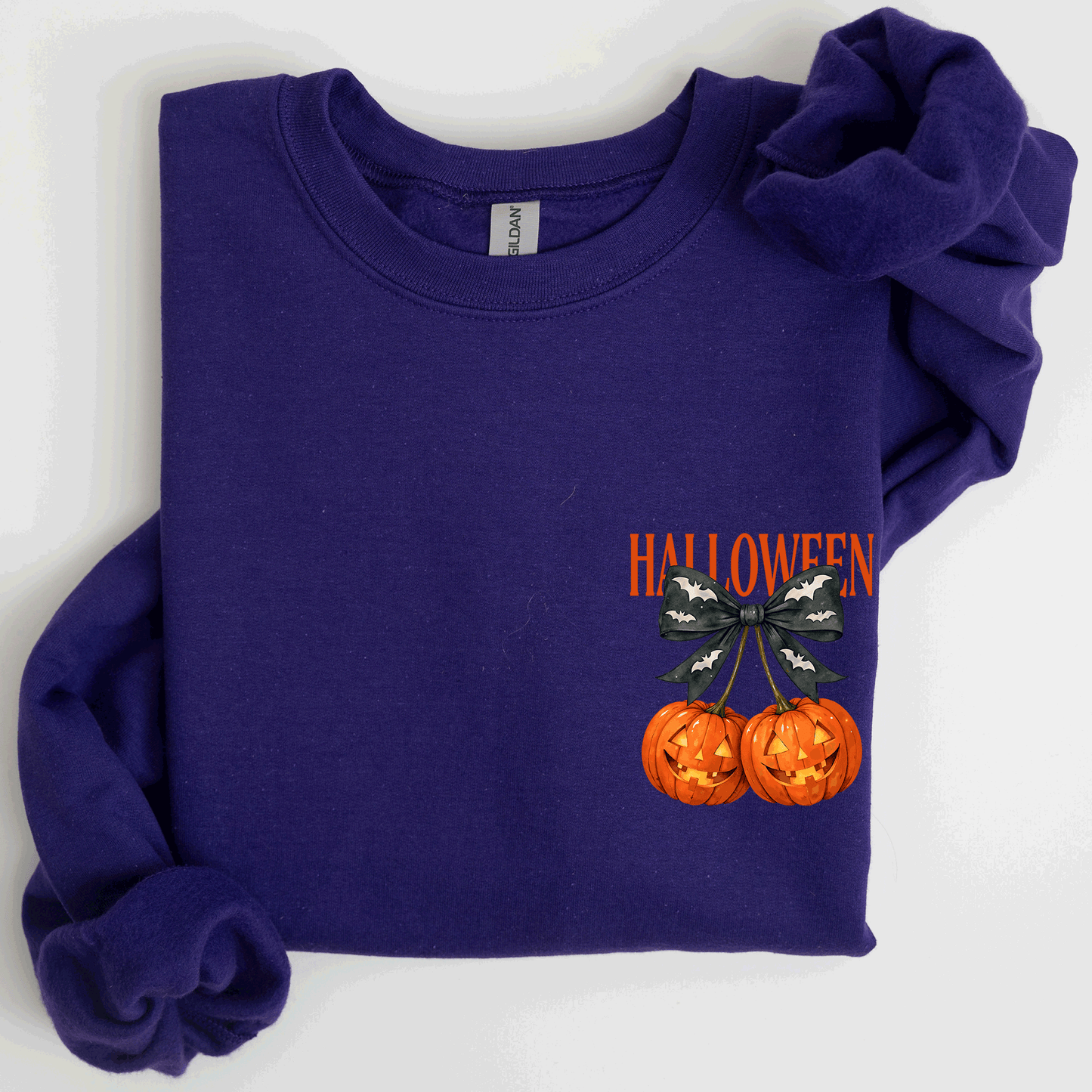Halloween Jack o Lanterns Cute Pocket Sweatshirt Refinery Number One