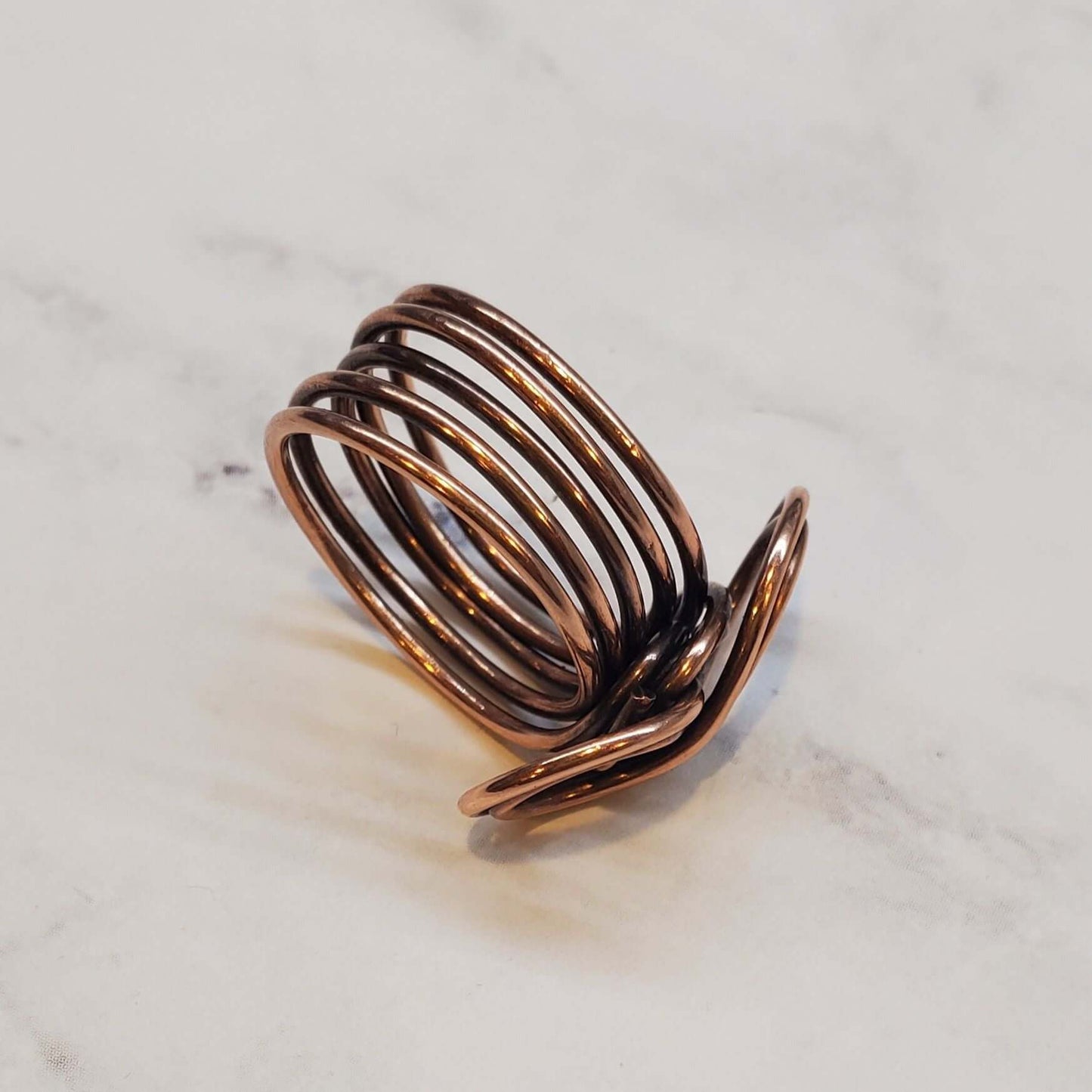 Copper Five Band Eternity Infinity Ring Handmade by Alexa Martha
