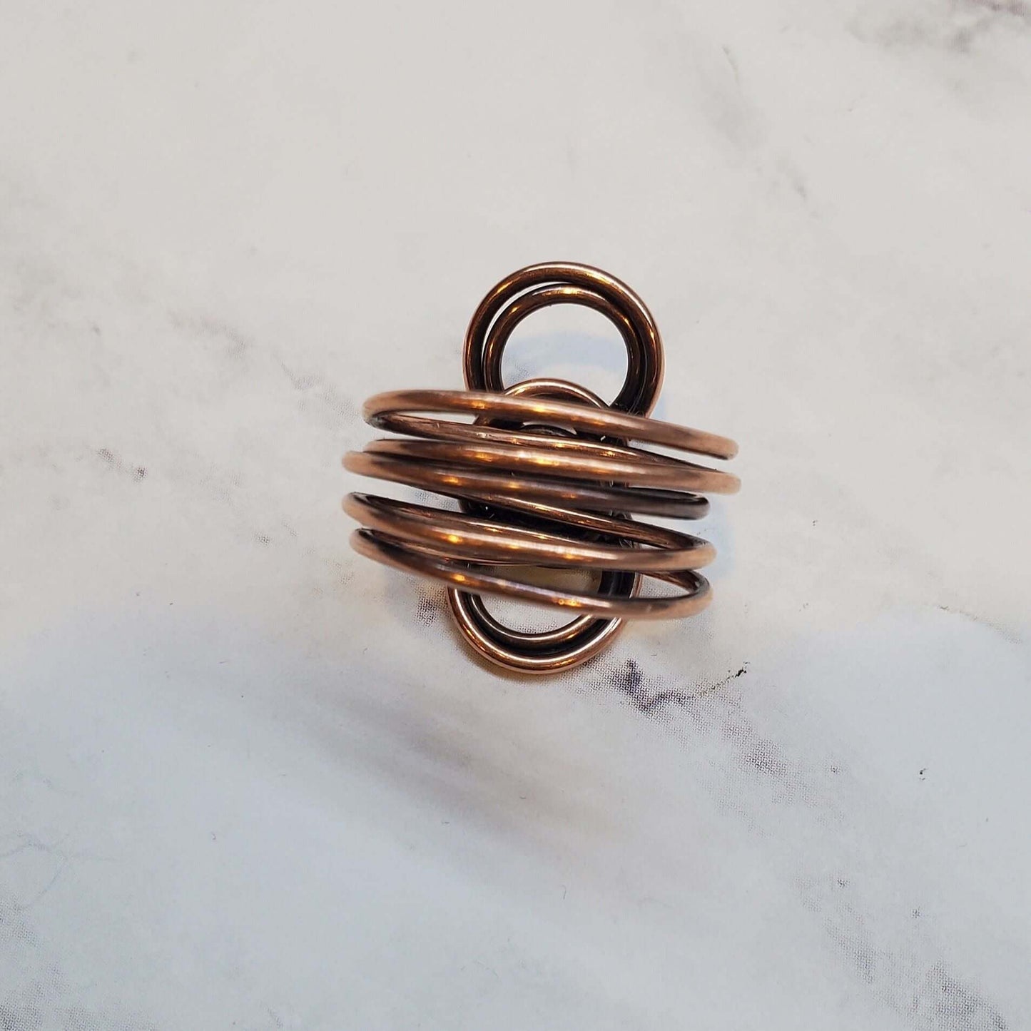 Copper Five Band Eternity Infinity Ring Handmade by Alexa Martha