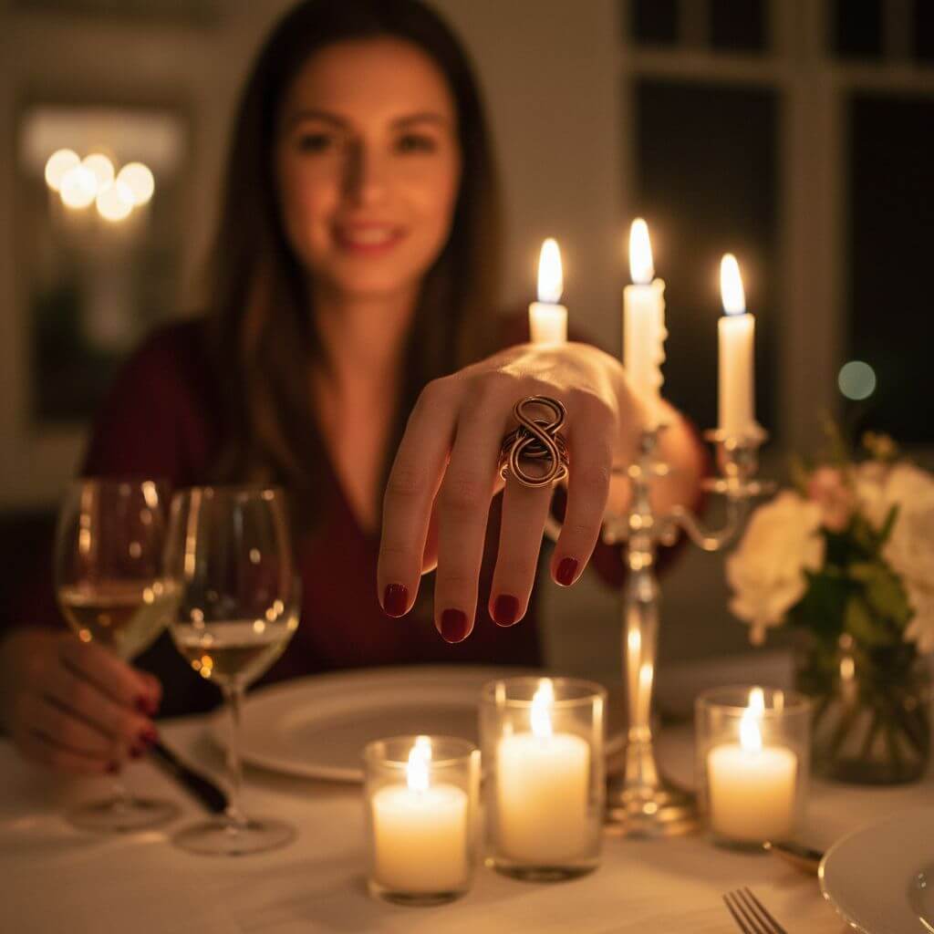 Copper Five Band Eternity Infinity Ring Handmade by Alexa Martha