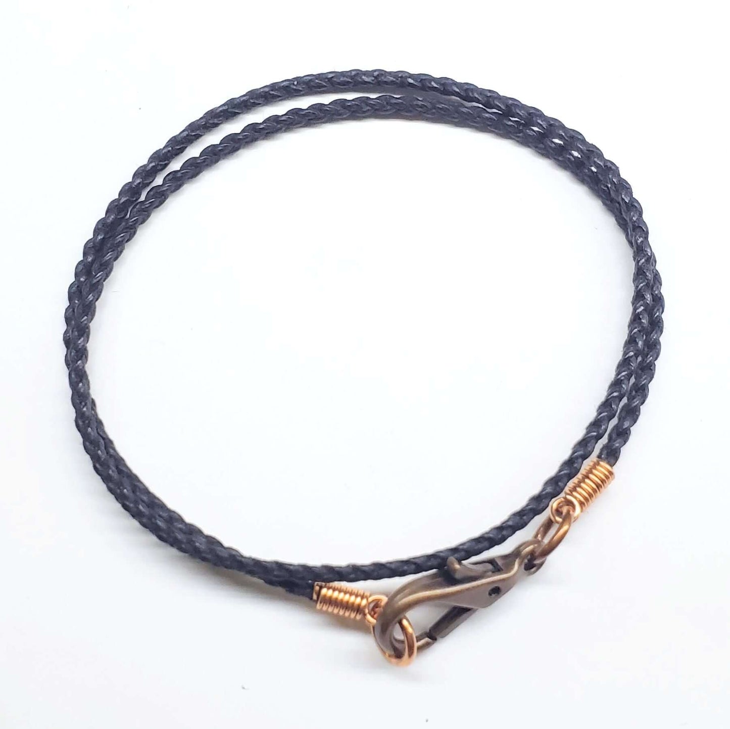 Luminite Handmade Copper Wire Braided Bail Gemstone Necklace Alexa Martha Designs