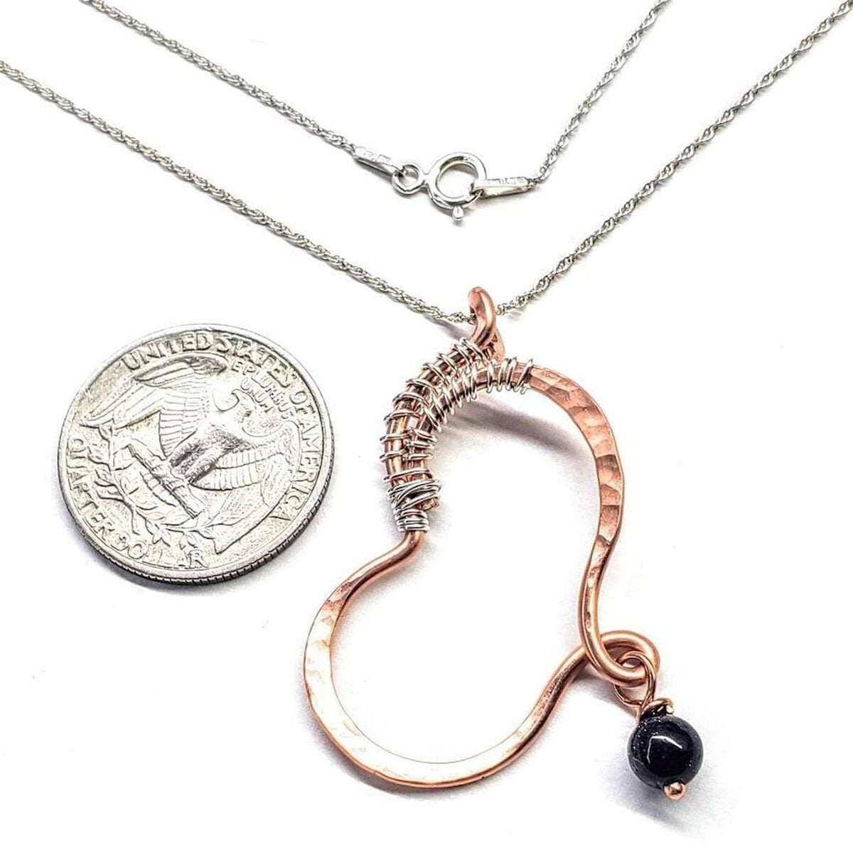 Copper Butterfly Wing Hammer Textured Necklace Alexa Martha