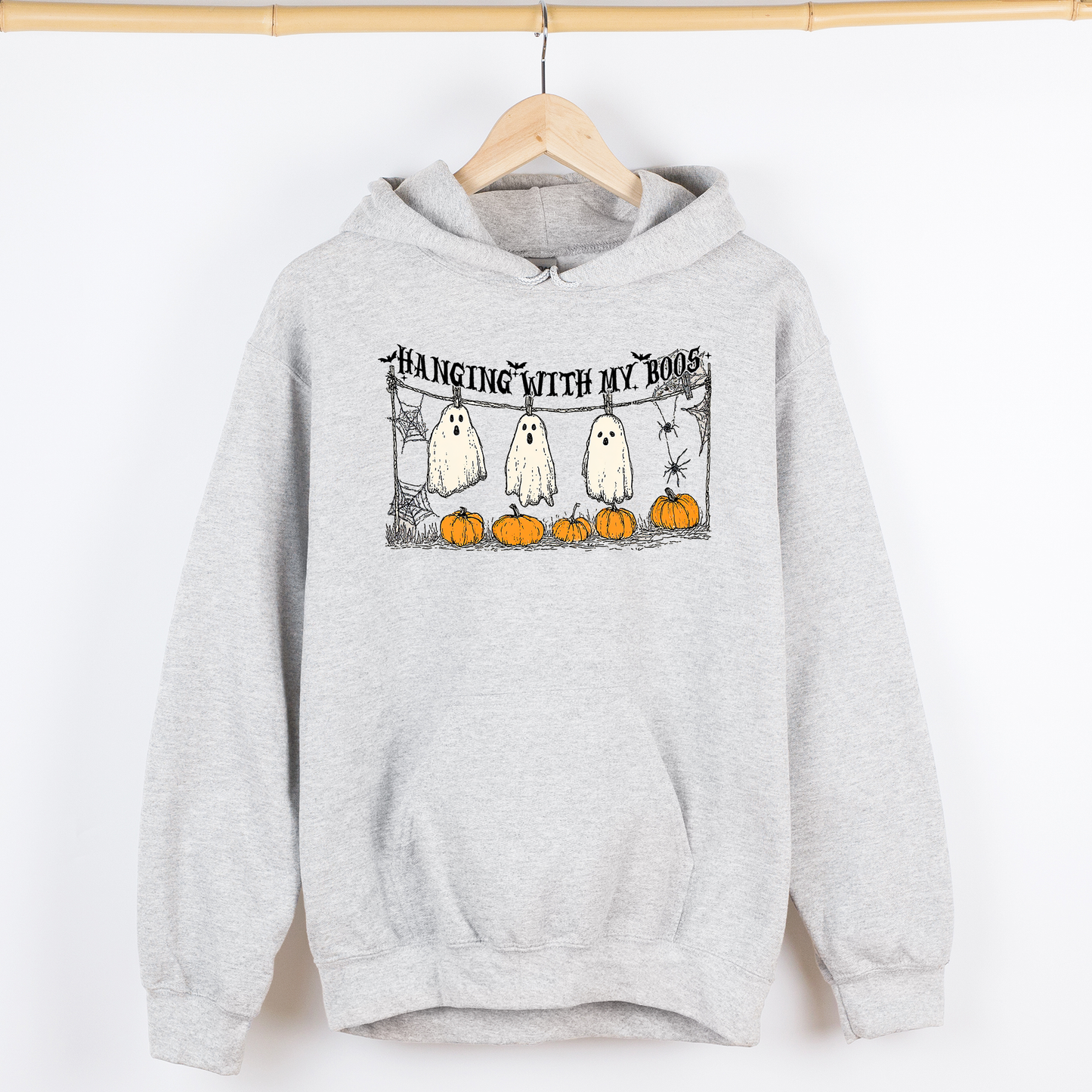 Hanging With My Boos Graphic Hoodie Cozy Hooded Sweatshirt Refinery Number One
