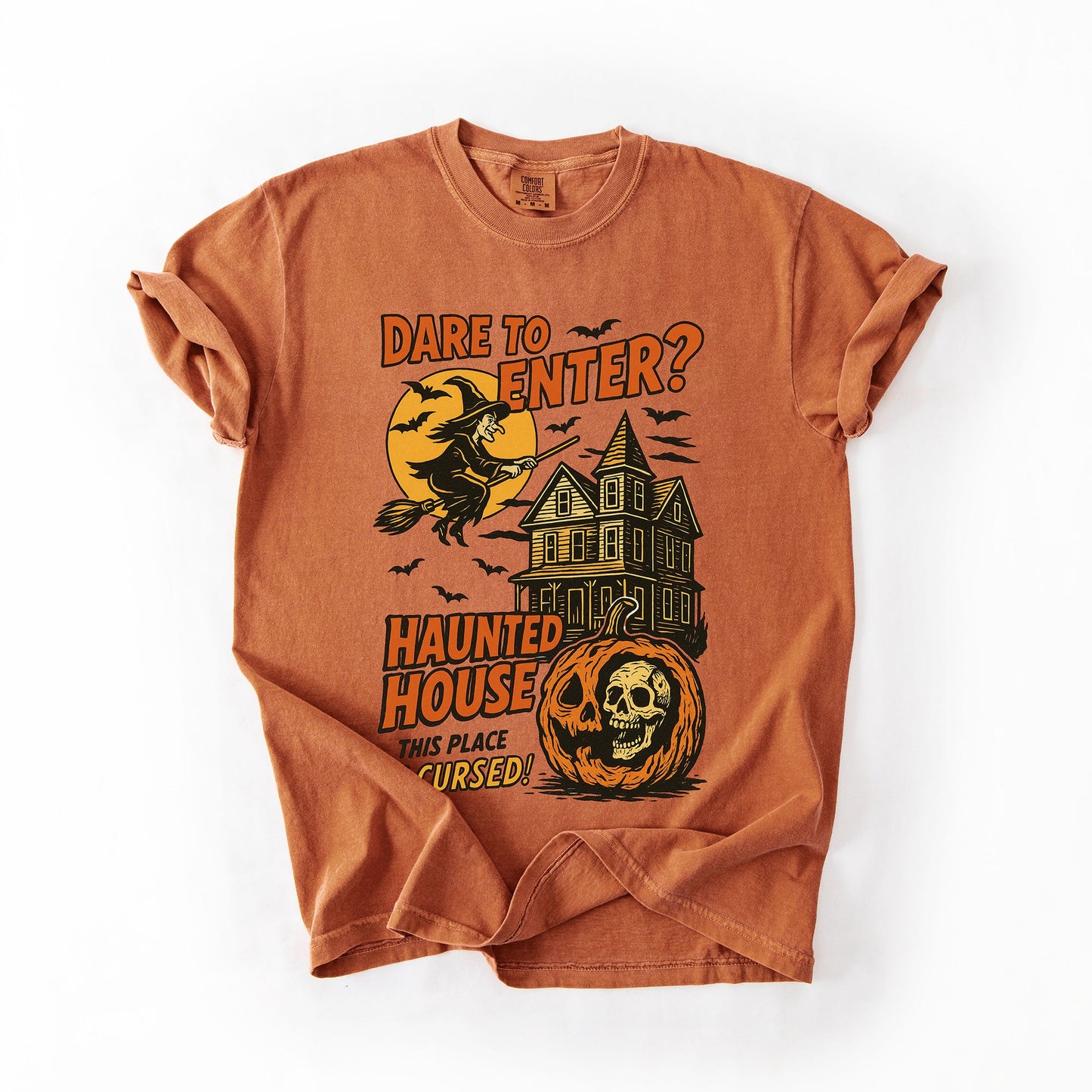 Haunted House Retro Spooky Halloween Comfort Colors T-Shirt Refinery Number One