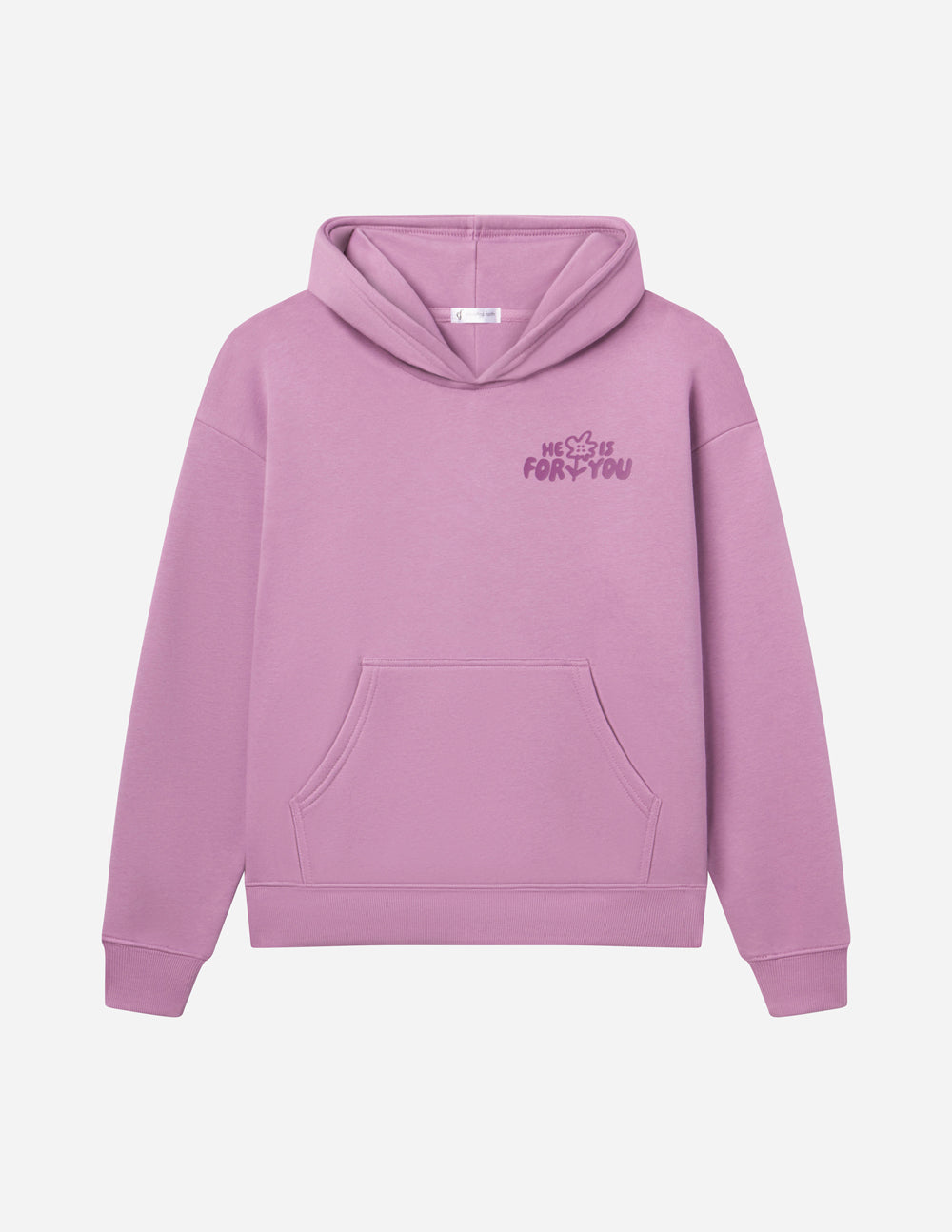 He Is With You Violet Bloom Unisex Hoodie