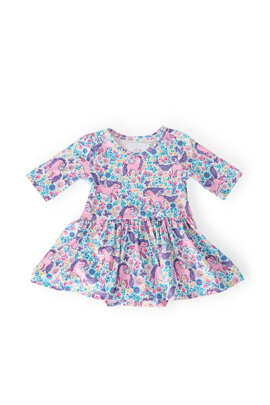 Head in the Clouds 3/4 Sleeve Twirl Bodysuit