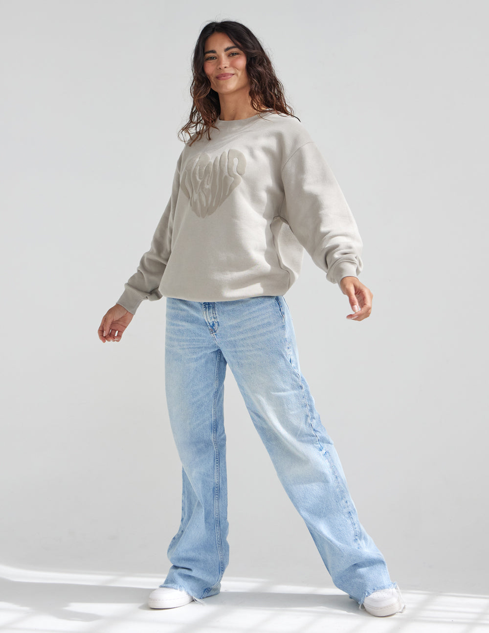 Heart Jesus Lunar Rock Unisex Crewneck