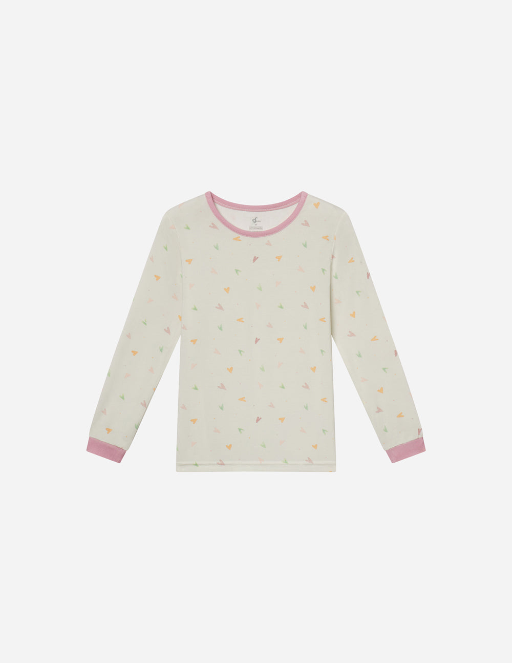 Heart Bamboo Kids Pajama Set Ultra-Soft Breathable Two-Piece Set