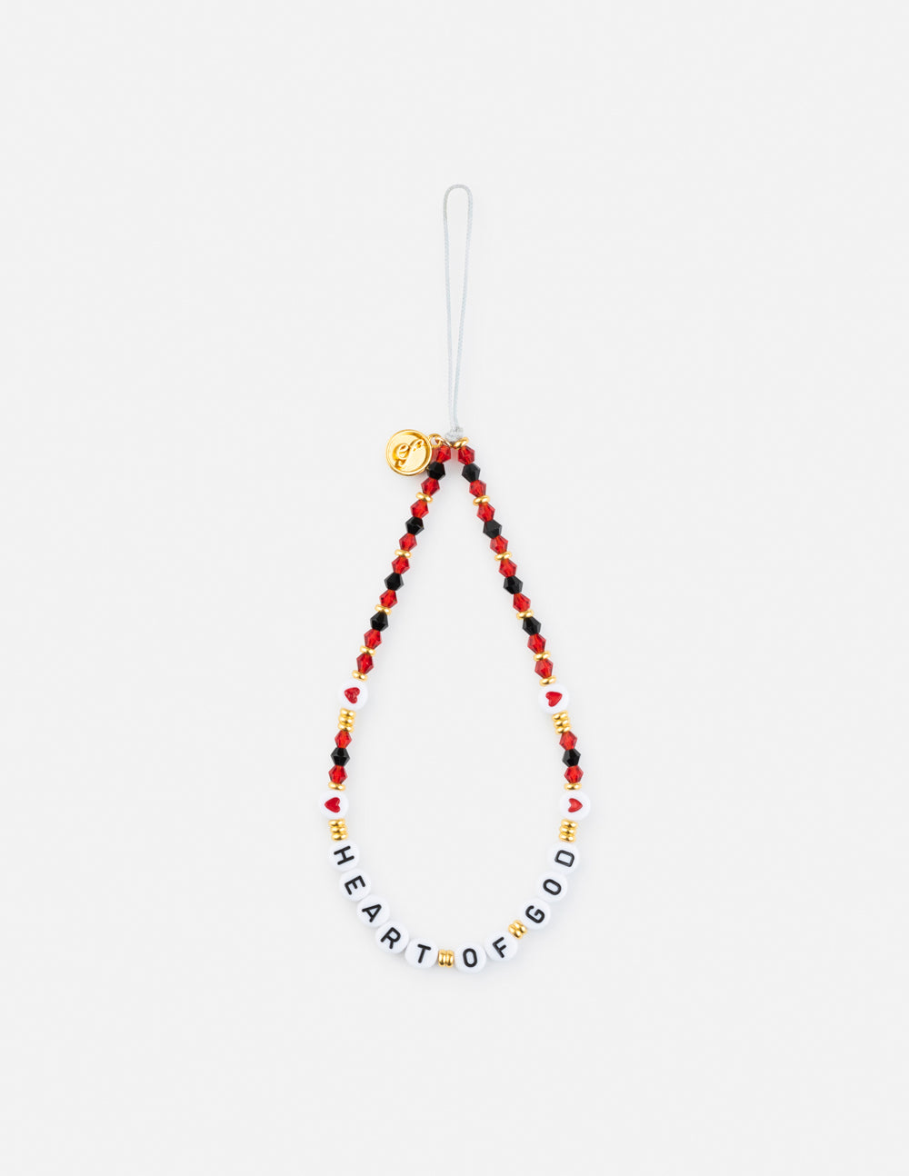 Heart of God Beaded Phone Charm Accessory Elevated Faith