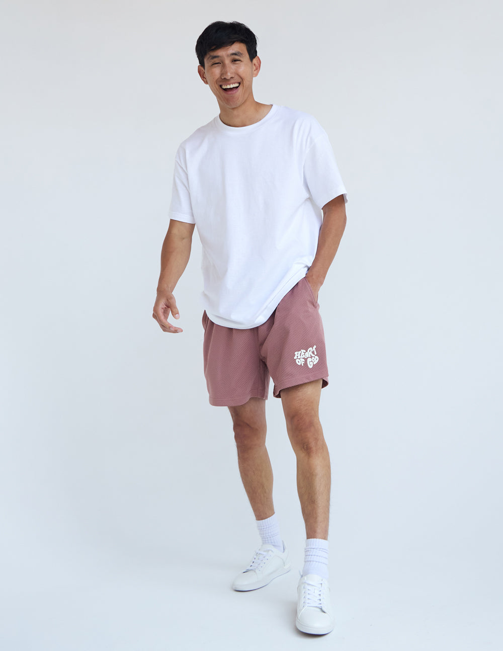 Unisex Mesh Short Breathable Activewear Heart of God