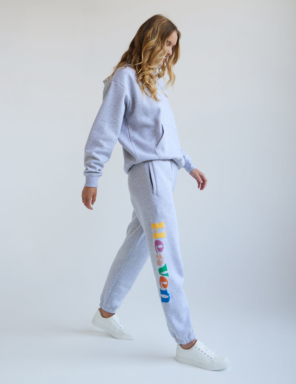 Heather Grey Unisex Hoodie Relaxed Fit Heaven