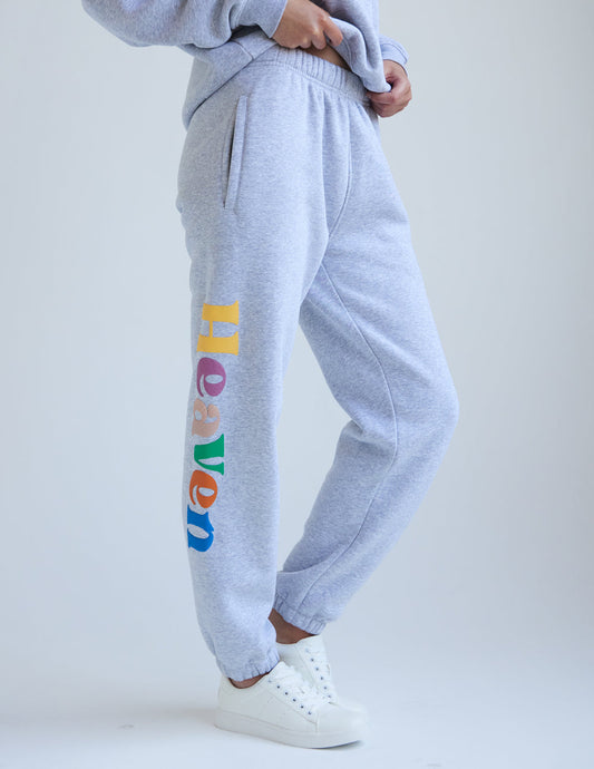 Heather Grey Unisex Sweatpant Relaxed Fit Elevated Faith