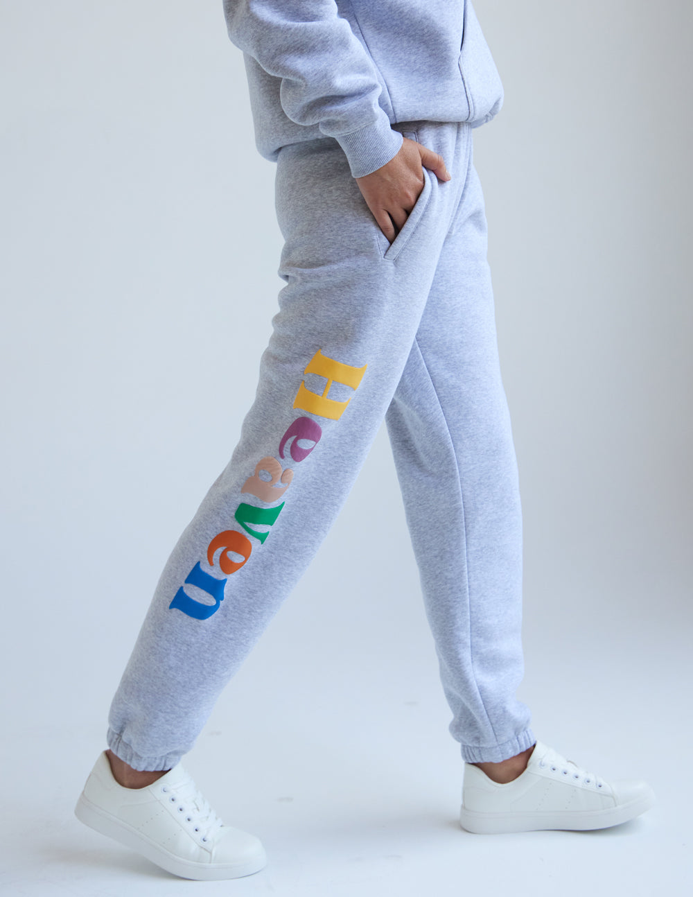 Heather Grey Unisex Sweatpant Relaxed Fit Elevated Faith