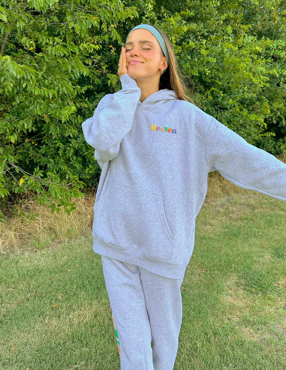 Heather Grey Unisex Sweatpant Relaxed Fit Elevated Faith