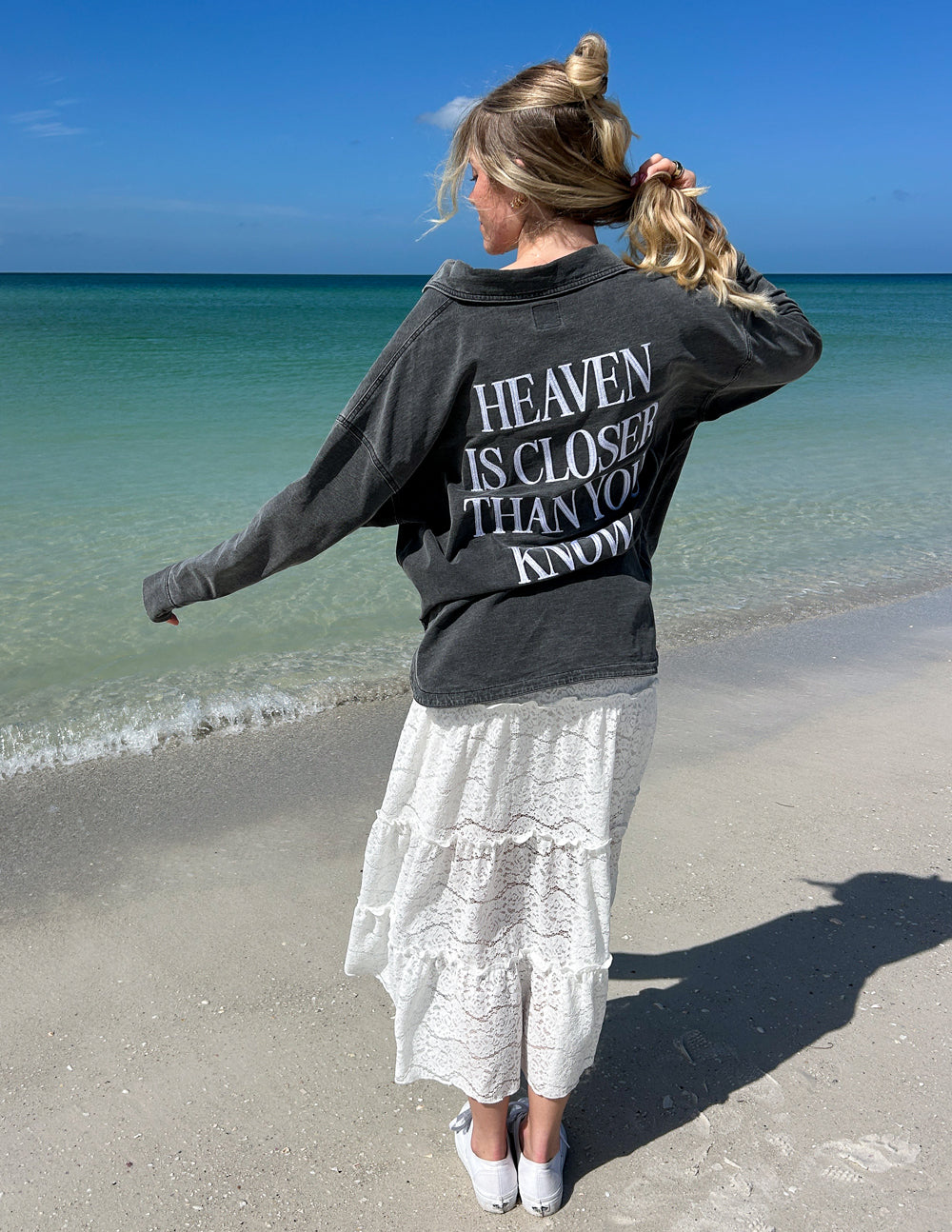 Vintage Black Acid Wash Oversized Shacket Heaven Is Closer