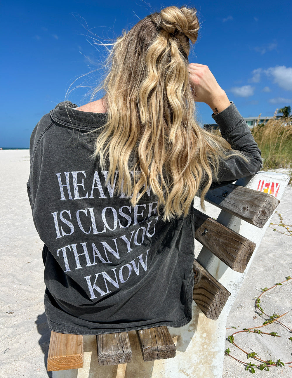 Vintage Black Acid Wash Oversized Shacket Heaven Is Closer