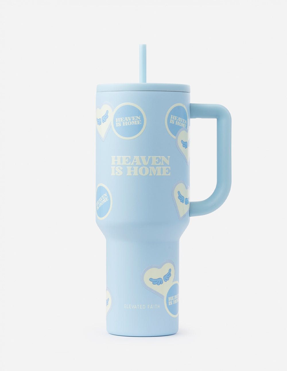 Ascend 40 oz Stainless Steel Tumbler with Leak-Proof Lid Heaven Is Home
