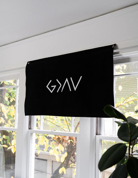 Highs and Lows Cotton Canvas Wall Tapestry Elevated Faith