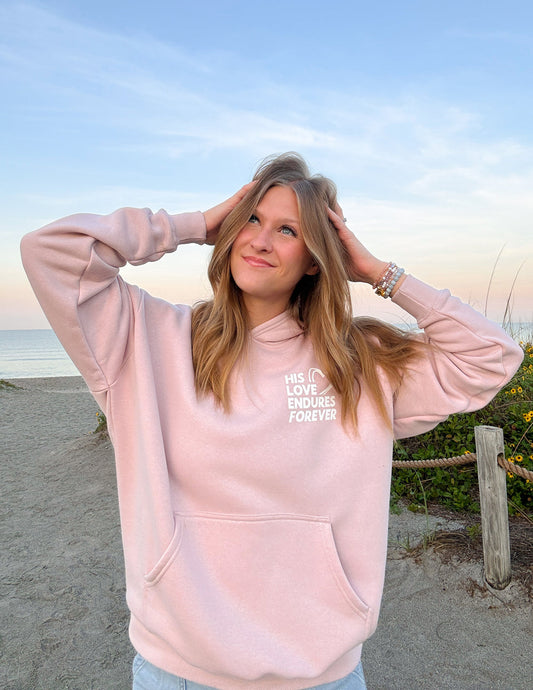 His Love Endures Forever Burnished Lilac Unisex Hoodie