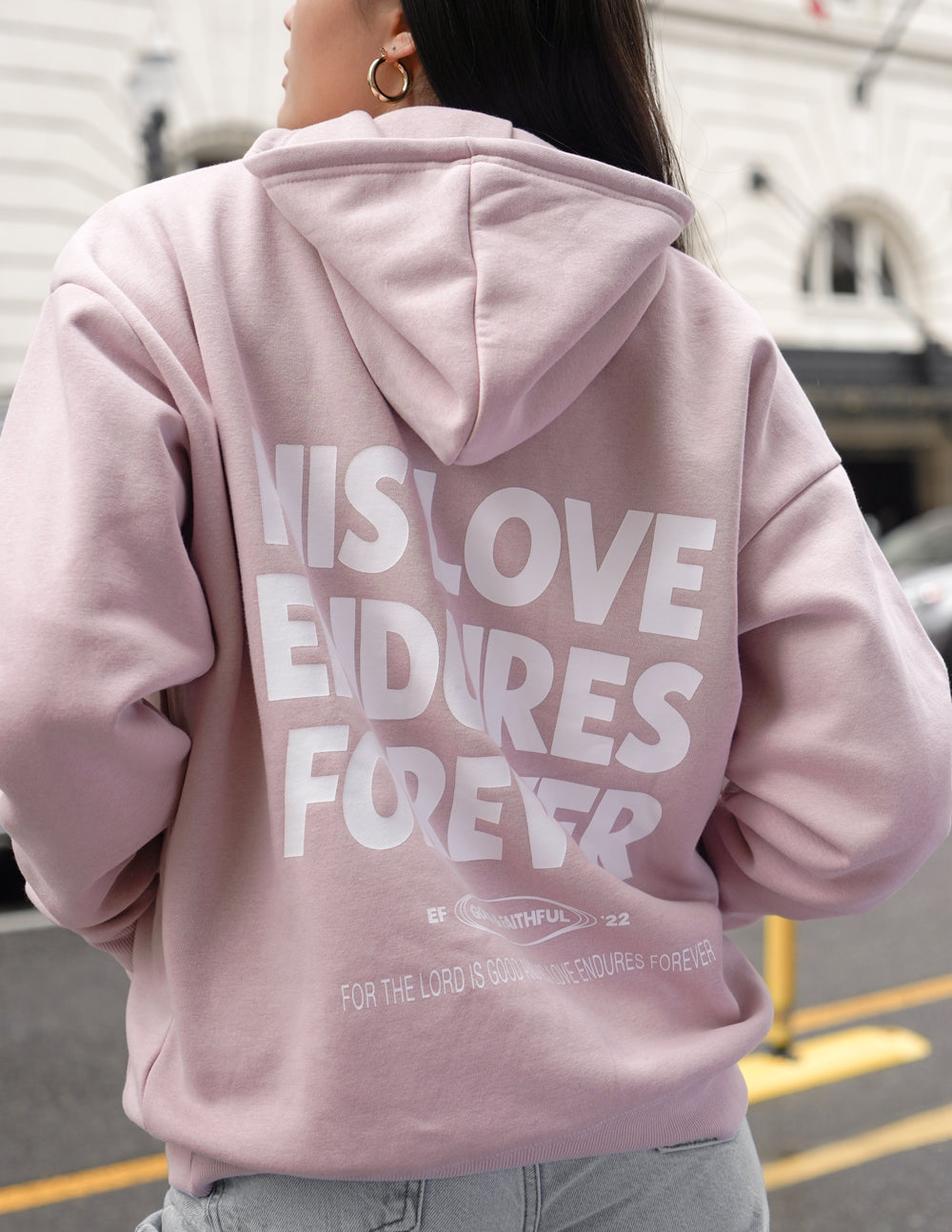 His Love Endures Forever Burnished Lilac Unisex Hoodie