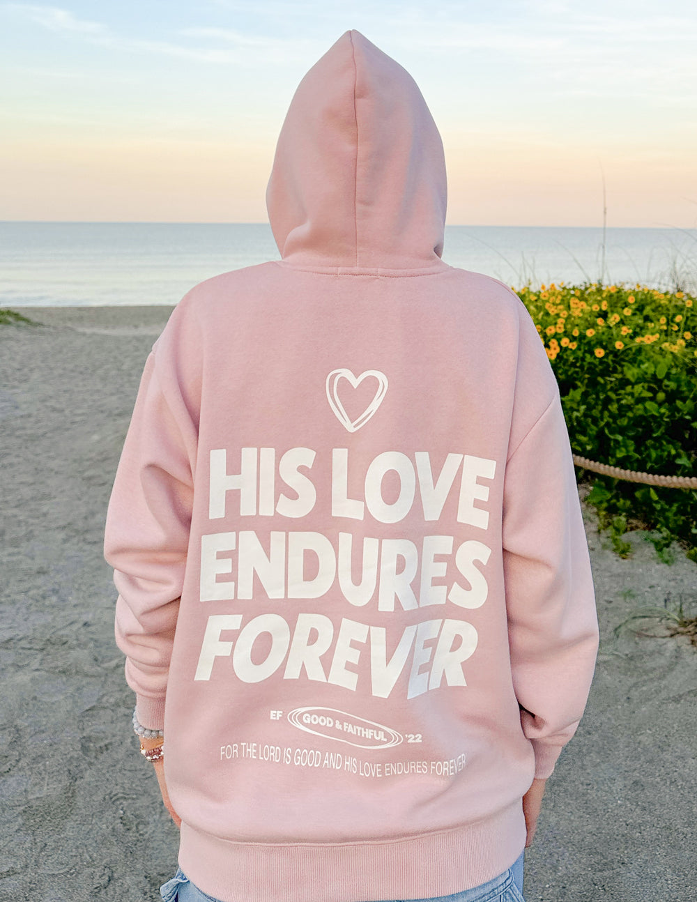 His Love Endures Forever Burnished Lilac Unisex Hoodie