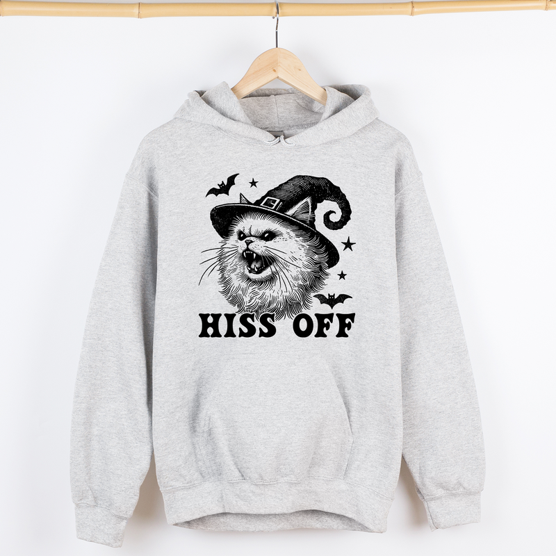 Hiss Off Cat Halloween Witch Graphic Hoodie Hooded Sweatshirt Refinery Number One