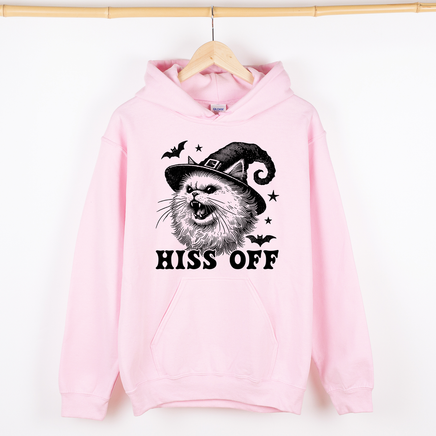 Hiss Off Cat Halloween Witch Graphic Hoodie Hooded Sweatshirt Refinery Number One