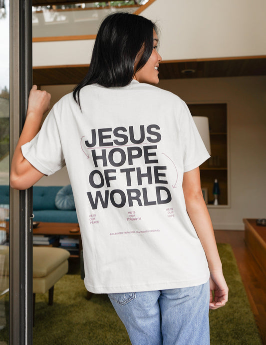 Hope of the World Unisex Oversized Tee 100% Cotton