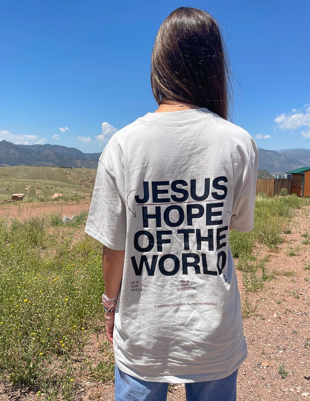 Hope of the World Unisex Oversized Tee 100% Cotton