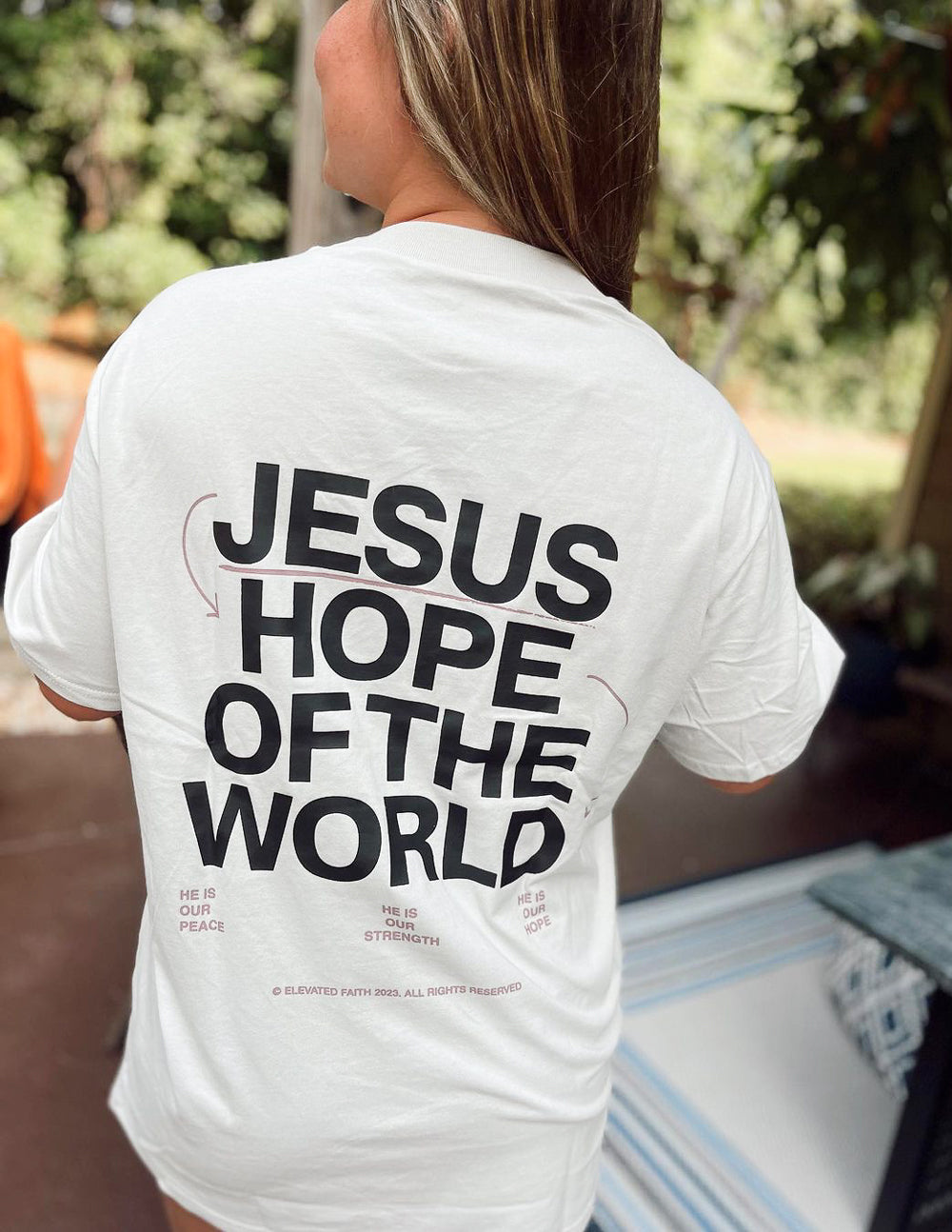 Hope of the World Unisex Oversized Tee 100% Cotton