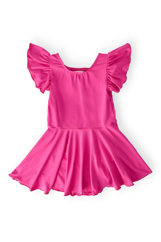 Hot Pink S/S Twirl Leotard Dancewear Mila & Rose ®