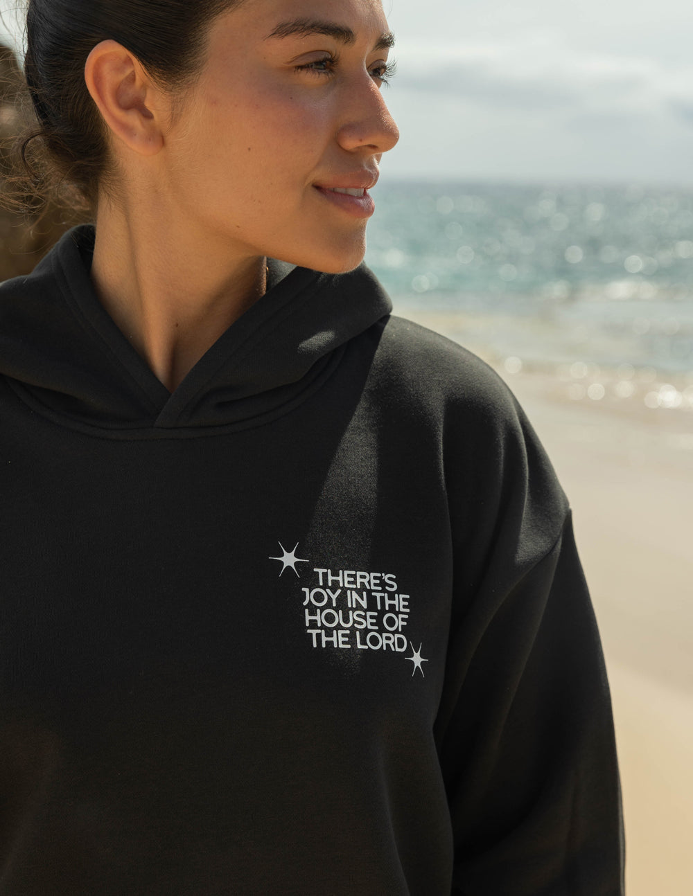 Unisex Hoodie Relaxed Fit House of the Lord Black