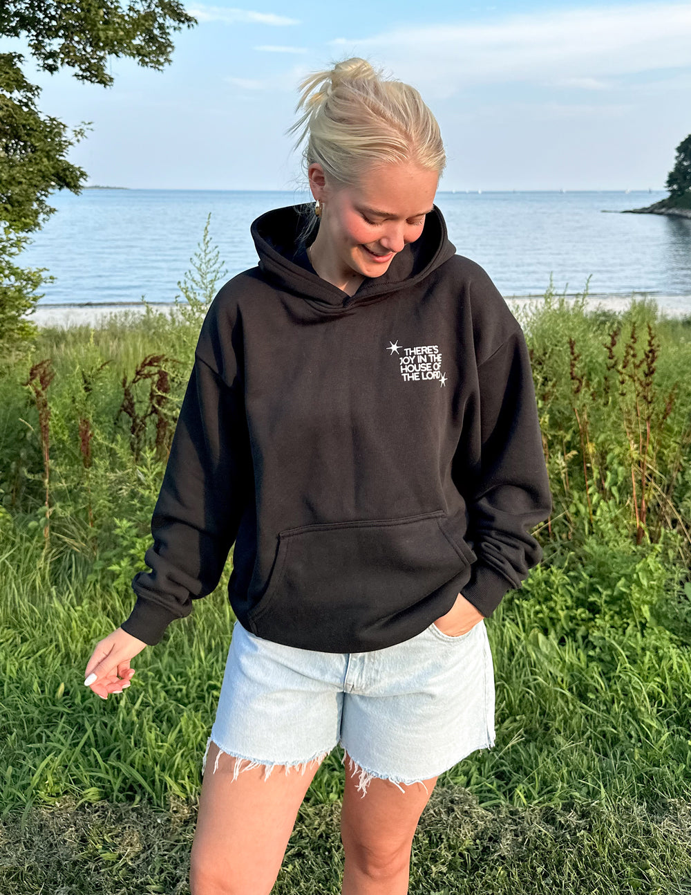 Unisex Hoodie Relaxed Fit House of the Lord Black