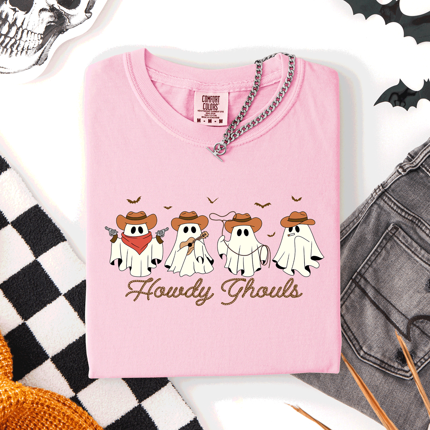 Howdy Ghouls Cowboy Ghosts Comfort Colors T-Shirt Refinery Number One