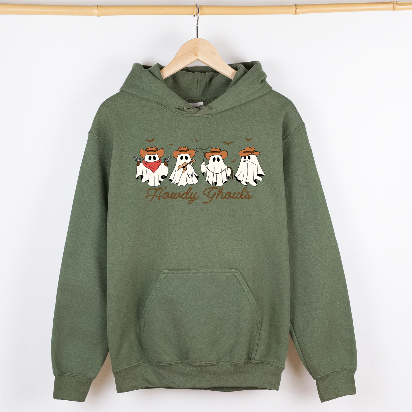 Cowboy Ghosts Western Halloween Graphic Hoodie Hooded Sweatshirt Refinery Number One