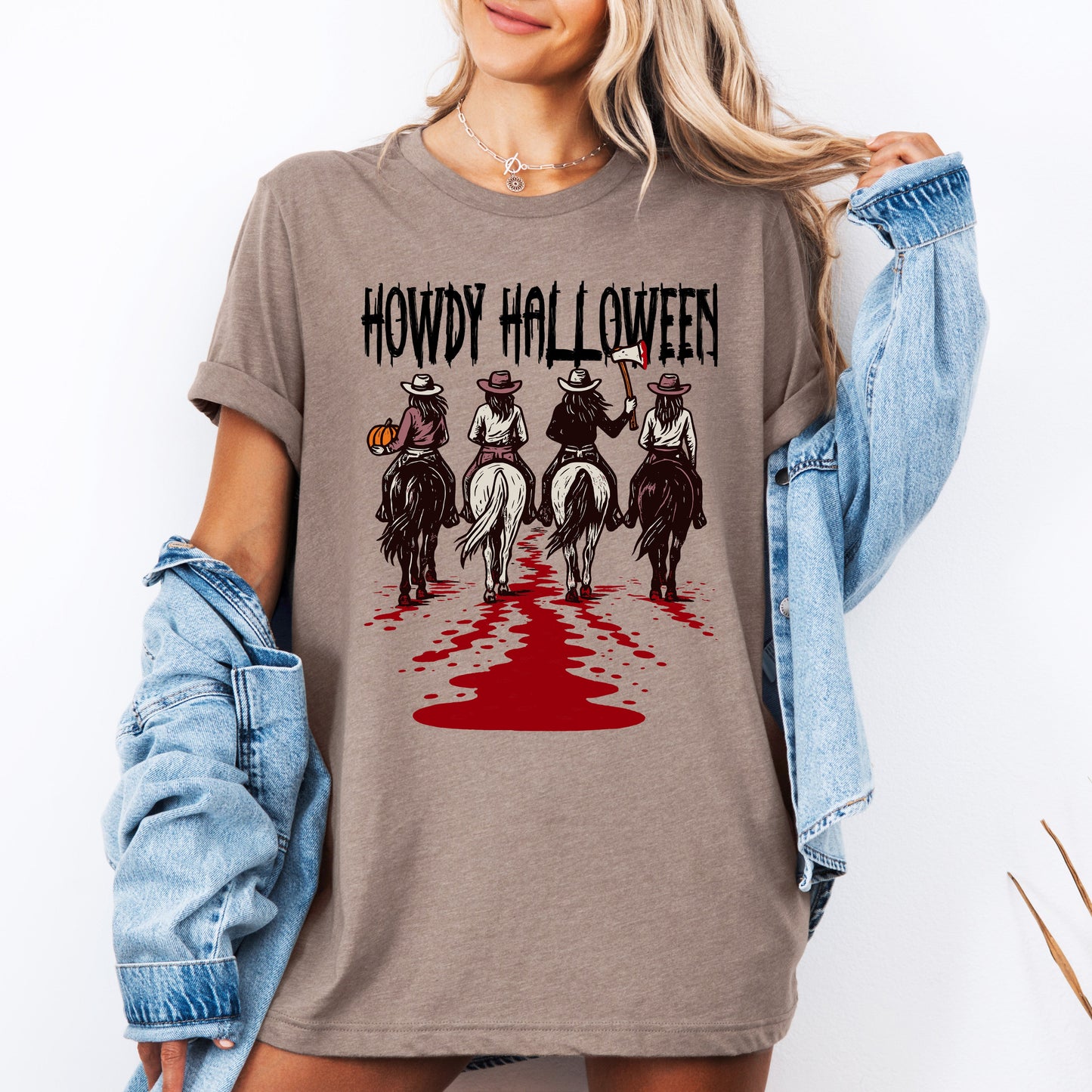 Howdy Halloween Western Spooky Tshirt Cowgirls