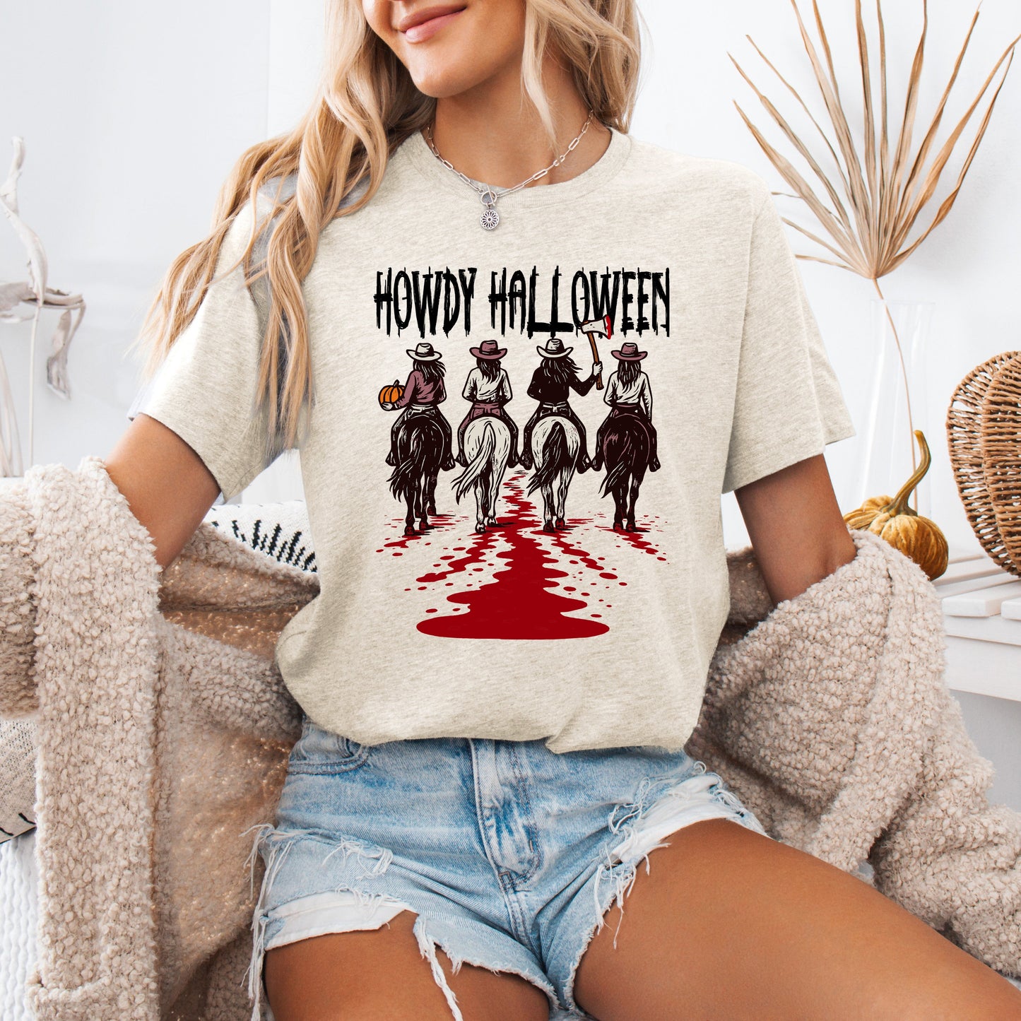 Howdy Halloween Western Spooky Tshirt Cowgirls