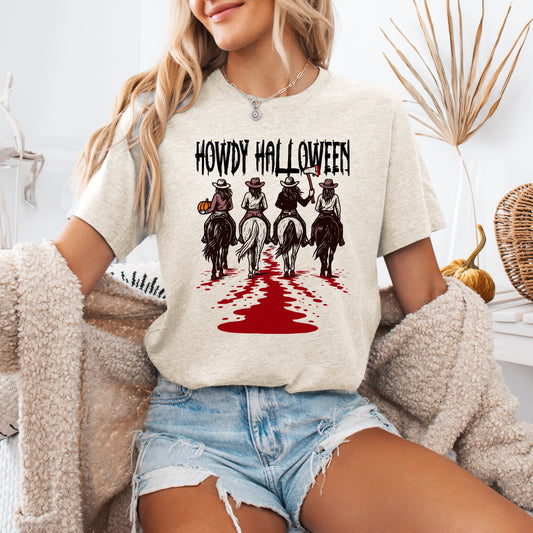 Howdy Halloween Western Spooky Tshirt Cowgirls