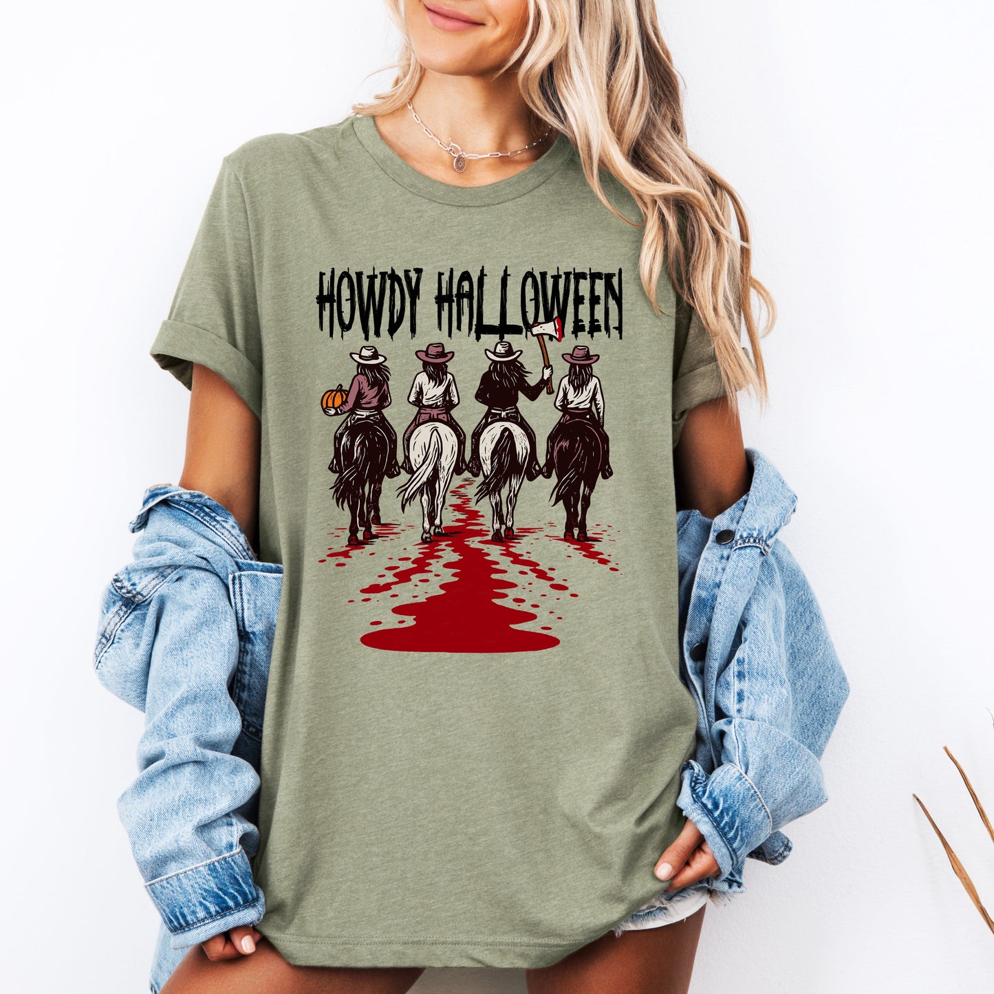 Howdy Halloween Western Spooky Tshirt Cowgirls