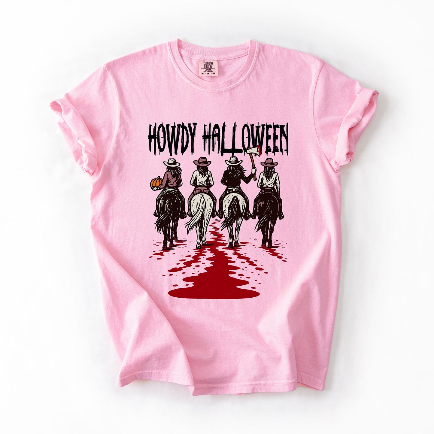 Howdy Halloween Comfort Colors Cowgirls Western Spooky T-Shirt Refinery Number One