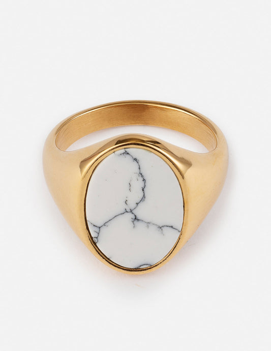 Howlite Stone Light Ring Elevated Faith
