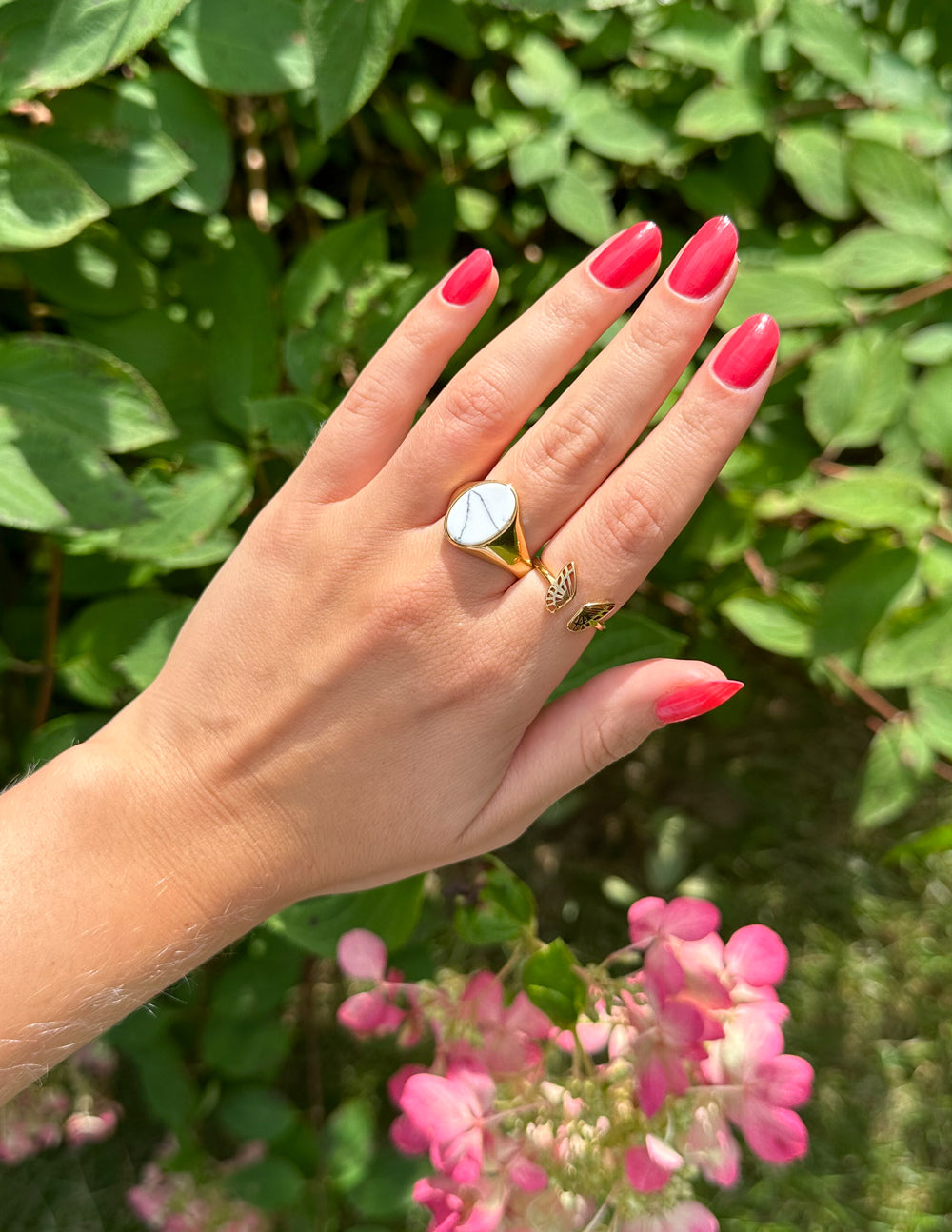 Howlite Stone Light Ring Elevated Faith