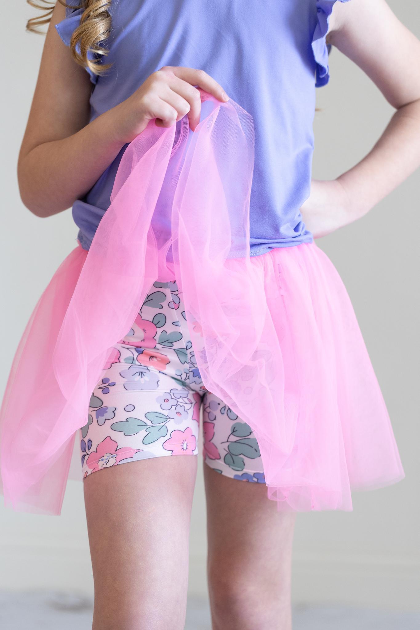 Hydrangea High Waisted Tutu Shorts Mila & Rose
